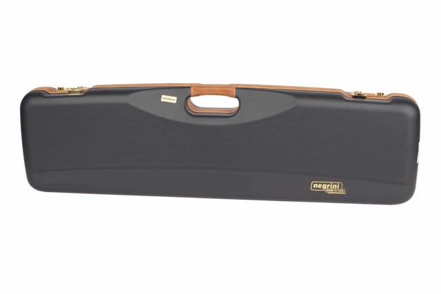 Negrini OU/SxS Deluxe Hunting Shotgun Case Navy/Tobacco Leather/Navy Interior
