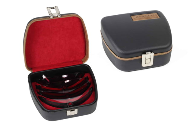 Negrini Shooting Sports Eyewear Case Black/Bordeaux - Negrini
