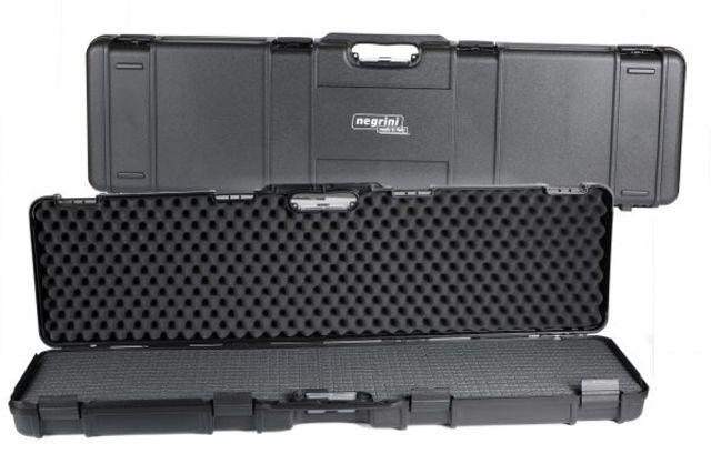 Negrini Tactical Die-Cut Rifle Case Black/Black L4625in x W1325in x D55in 1640C-ISY - Negrini