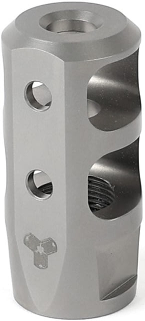 NEMO Arms Signature DC-1 Muzzle Brake 30 cal/7.62mm 5/8x24 TPI Matte Bead Blasted Titanium - Nemo Arms