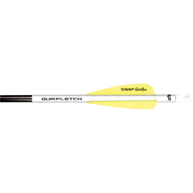 New Archery Products NAP Quikfletch QuickSpin 4 Fletch Rap 1208494 White/Yellow - New Archery Products
