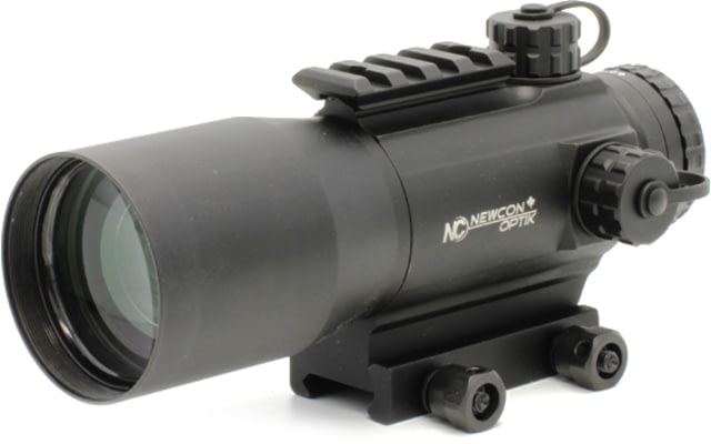 Newcon Optik NC 6x50 Red Dot Sight 0.25 MOA Red/Green Rangefinding Reticle Black Small NC 6x50 - Newcon Optik