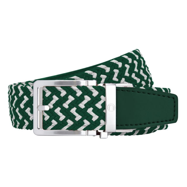 Nexbelt Braided Belt Green/White Up to 50" Waist - Nexbelt