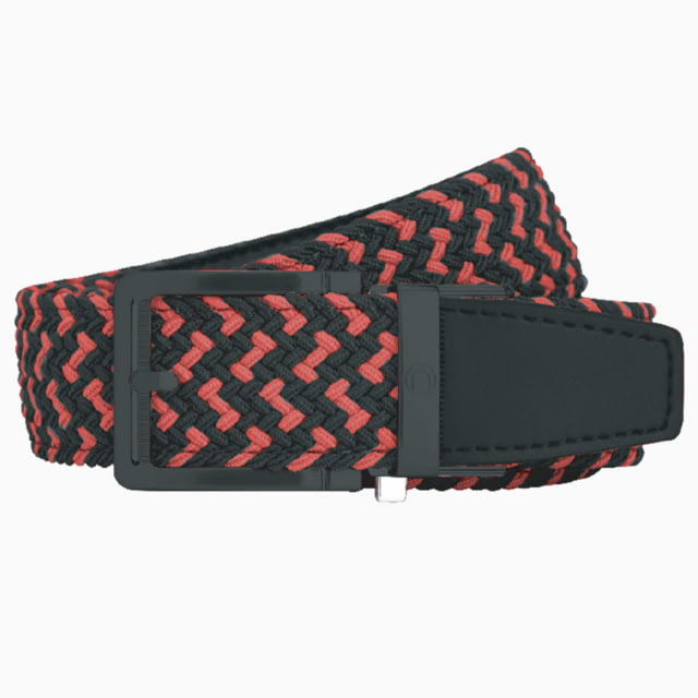 Nexbelt Braided Belt Red/Black Up to 50" Waist - Nexbelt