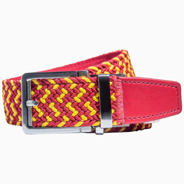 Nexbelt Braided Belt Red/Gold Up to 50" Waist - Nexbelt