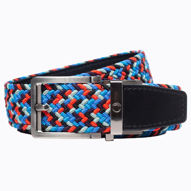 Nexbelt Braided Belt Red/Grey/Blue Up to 50" Waist - Nexbelt