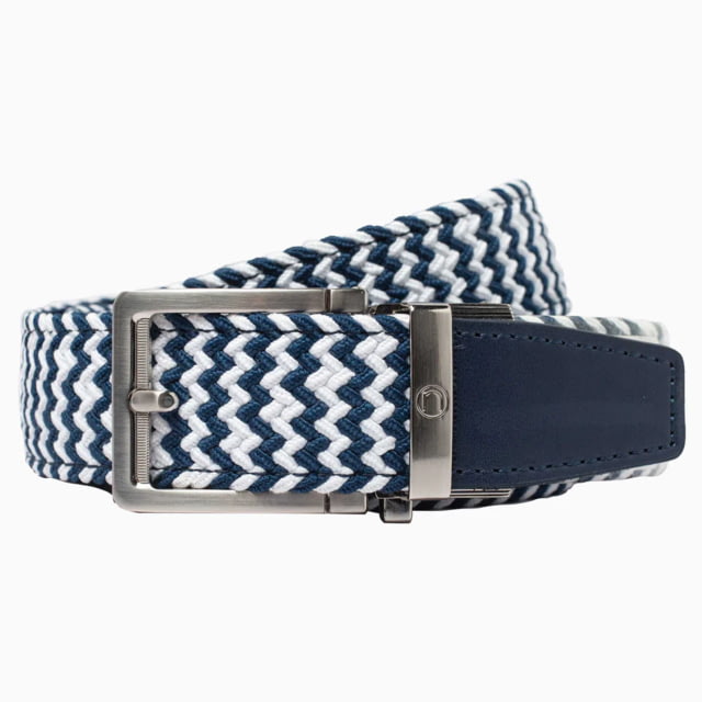 Nexbelt Braided Belt Zigzag Navy Up to 50" Waist - Nexbelt