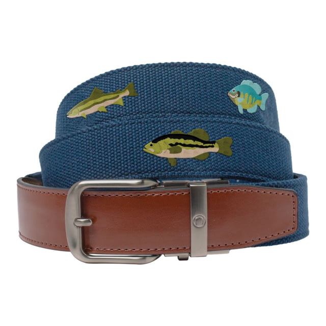 Nexbelt Embroidered Belt Fresh Water Fish Up to 50" Waist - Nexbelt