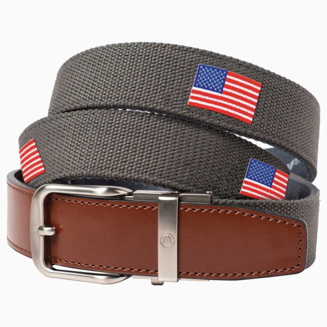 Nexbelt Embroidered USA Belt Grey Up to 50" Waist - Nexbelt