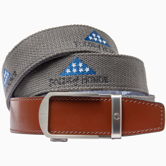 Nexbelt Folds Of Honor Belt Grey Up to 50" Waist - Nexbelt