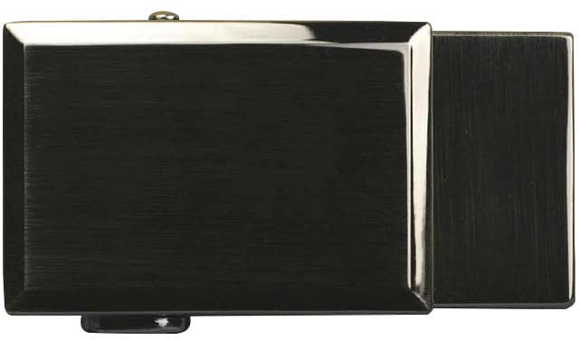 Nexbelt Go-In Beveled Shield Buckle Gunmetal - Nexbelt