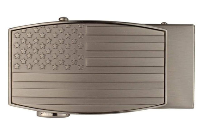 Nexbelt USA Heritage Embossed Aston EDC Buckle Pewter 1.38in - Nexbelt