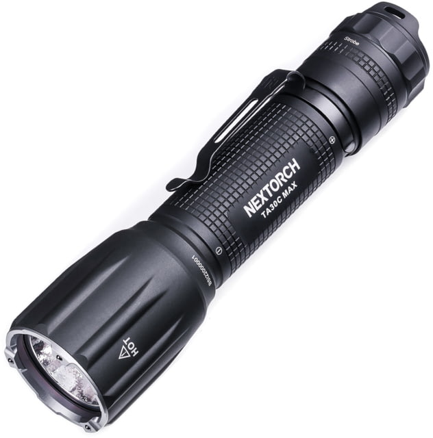 Nextorch TA30C Max LED Tactical Flashlight Lithium Ion White 3000 Lumens Black - Nextorch