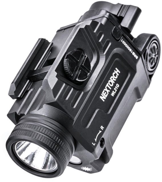 Nextorch WL21G LED Weapon Light w/ Green Laser Lithium Ion White 650 Lumens Black - Nextorch