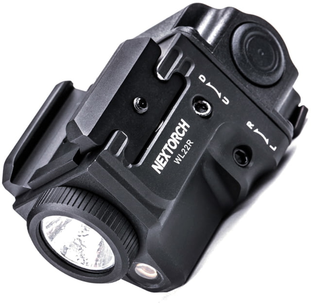 Nextorch WL22 LED Compact Weapon Light w/Red Laser. Lithium Ion White 650 Lumens Black - Nextorch