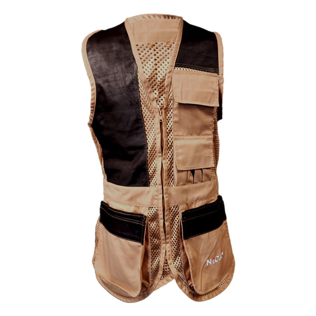 NICA Shooting Design 6 Left Handed 2.0 Shooting Vest - Men's Khaki Small - Nica Shooting