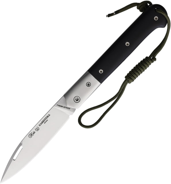 Nieto Cabritera Folding Knife 4.5in Closed 3.5in Satin Bohler N690 SS Blade Black G10 Handle - Nieto