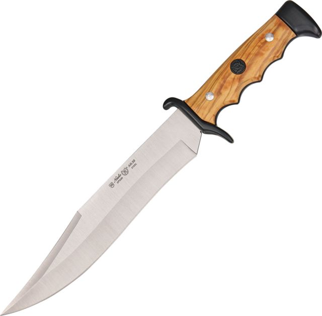 Nieto Cuchillo Cetreria Fixed Blade Knife SS Plain Bowie Blade Olive Wood handle NIE - Nieto