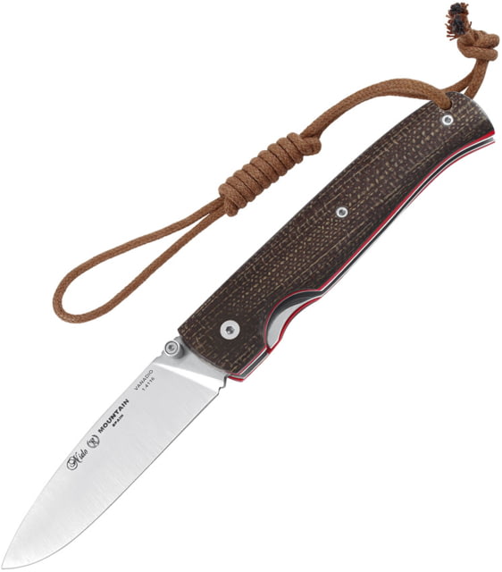 Nieto Mountain Linerlock Micarta Folding Knife 3.25" satin finish 1.4116 stainless blade Brown micarta handle - Nieto
