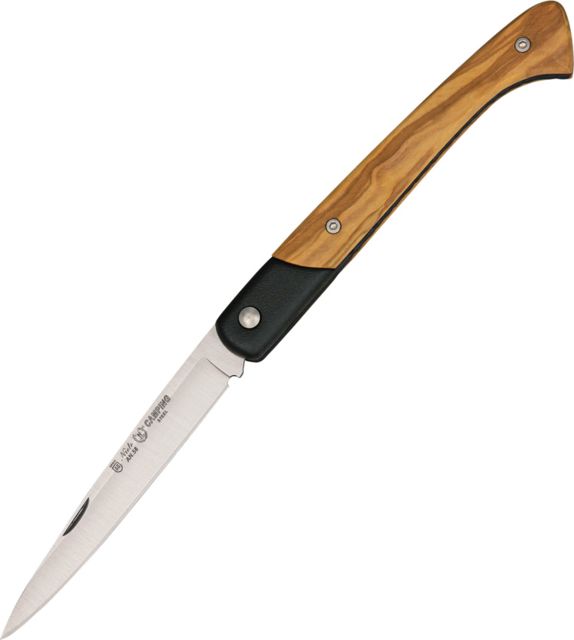 Nieto Navaja Camping Fold 4 3/8 Knife SS Slipjoint PE Blade Hardwood Olive handle NIE - Nieto