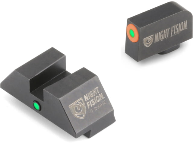 USED Night Fision Accur8 Student Of The Gun Night Sight Set For Glock 17/19/34 Black - Night Fision