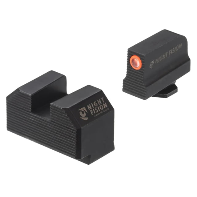 Night Fision Optics Height Night Sights for Glock 17/19/45 w/ Holosun EPS Blank Rear Orange