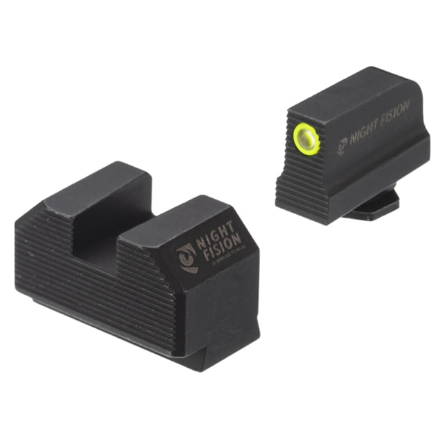Night Fision Optics Height Night Sights for Glock 17/19/45 w/ Holosun EPS Yellow
