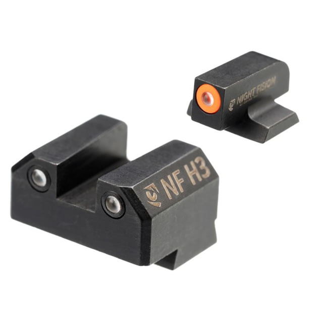 Night Fision Night Sight Set for Canik Mete SF and TP9 Pistols w/ Orange Front Ring Black One Size - Night Fision