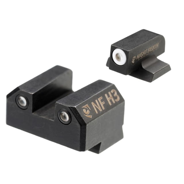 Night Fision Night Sight Set for Canik Mete SF and TP9 Pistols w/ White Front Ring Black One Size - Night Fision