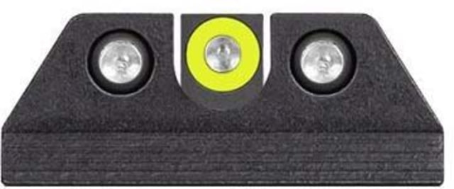 Night Fision Standard Height Night Sight Set Mossberg MC1sc/MC2/MC2c Yellow Front Ring U Notch Rear - Night Fision