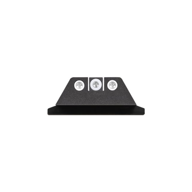 Night Fision Night Sight Set for S&W M&P 2.0 OR and Equalizer w/ White Front Ring White Rear Rings Black One Size - Night Fision