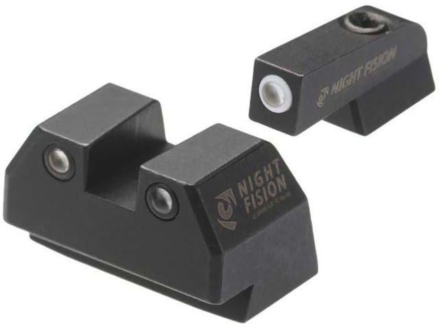 Night Fision Standard Height Night Sight Set SAR B6 White Front Ring - Night Fision