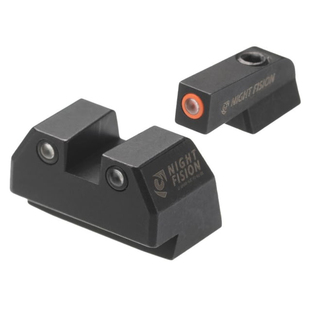 Night Fision Tritium Front Night Sight Set SAR B6 Orange Front Black - Night Fision