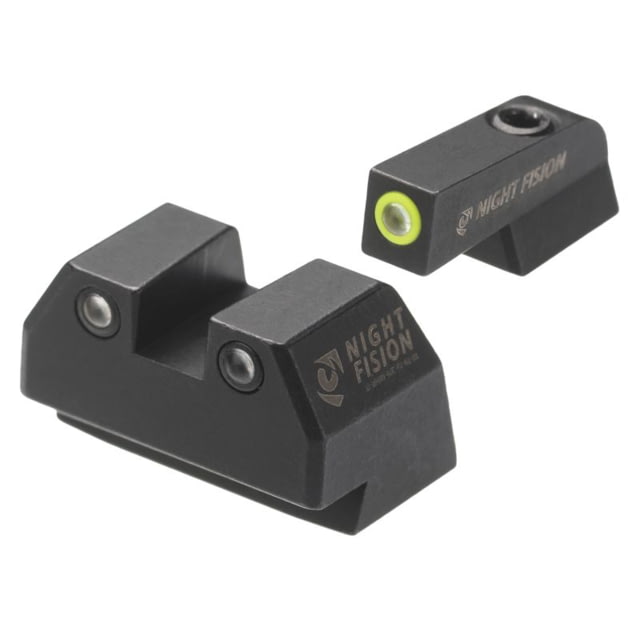 Night Fision Tritium Front Night Sight Set SAR B6 Yellow Front Black - Night Fision