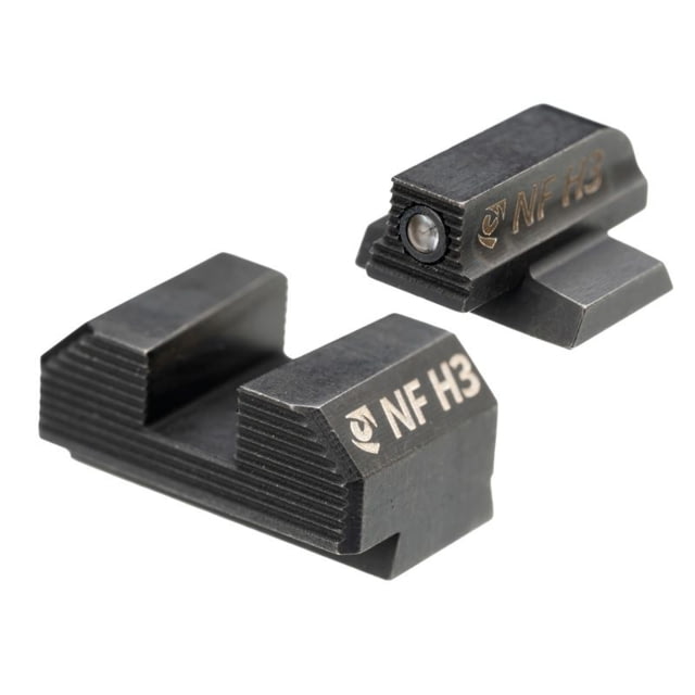Night Fision Optics Ready Stealth Night Sight Set for Canik MC9/507k/EPS w/ Black Front Blank Rear Black One Size - Night Fision