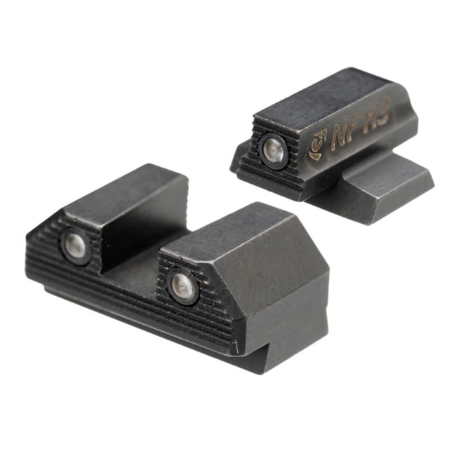 Night Fision Optics Ready Stealth Night Sight Set for Canik MC9/507k/EPS w/ Black Front Ring Black One Size - Night Fision