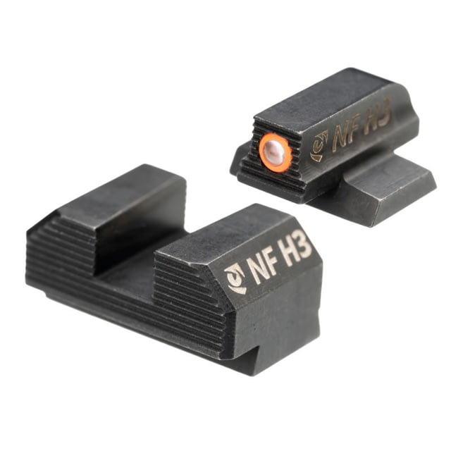 Night Fision Optics Ready Stealth Night Sight Set for Canik MC9/507k/EPS w/ Orange Front Blank Rear Black One Size - Night Fision