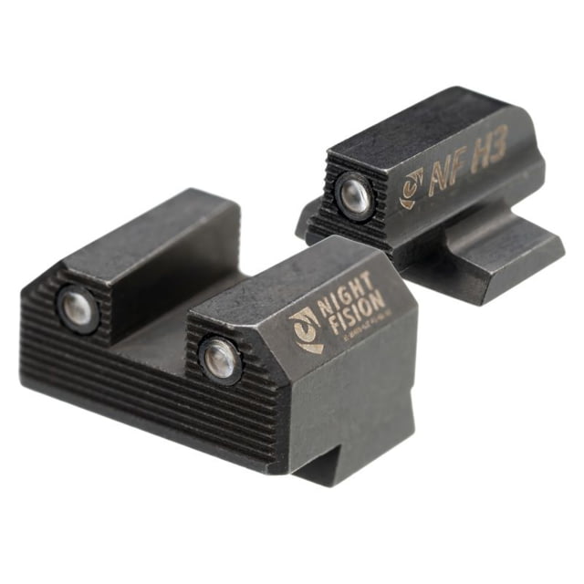 Night Fision Optics Ready Stealth Night Sight Set for Canik Mete SF and TP9 Pistols w/ Black Front Ring Black One Size - Night Fision