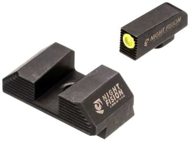 Night Fision Optics Ready Stealth Glock Night Sight Set Glock 43/43x/42/48 Yellow Front Blank Rear - Night Fision