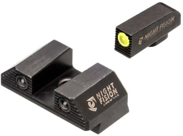 Night Fision Optics Ready Stealth Glock Night Sight Set Glock 43/43x/42/48 Yellow Front - Night Fision