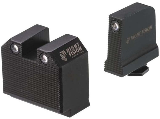 Night Fision Optics Ready Stealth Glock Night Sight Set Glock 48 w/ RMRcc Black Front Ring - Night Fision