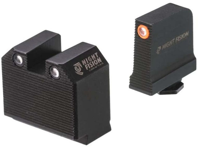 Night Fision Optics Ready Stealth Glock Night Sight Set Glock 48 w/ RMRcc Orange Front Ring - Night Fision