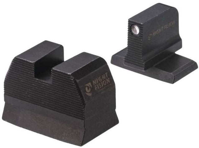 Night Fision Optics Ready Stealth Heckler & Koch Night Sight Set HK VP9 w/ RMR/507c/508t Black Front Ring Blank Rear Sight - Night Fision