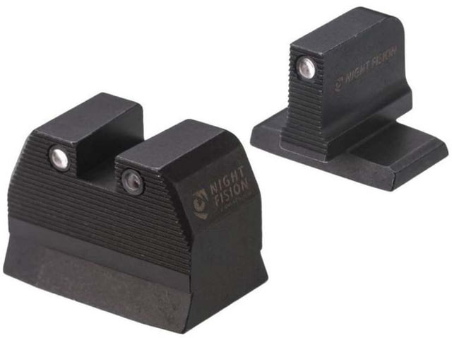 Night Fision Optics Ready Stealth Heckler & Koch Night Sight Set HK VP9 w/ RMR/507c/508t Black Front Ring - Night Fision