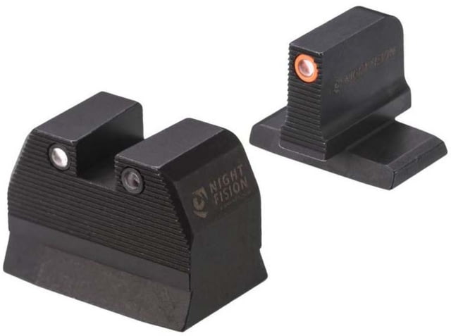 Night Fision Optics Ready Stealth Heckler & Koch Night Sight Set HK VP9 w/ RMR/507c/508t Orange Front Ring - Night Fision