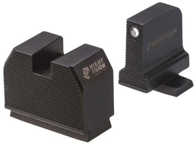 Night Fision Optics Ready Stealth SIG Sauer Night Sight Set SIG P320 w/ DPP/509t/Acro Black Front Ring Blank Rear Sight - Night Fision