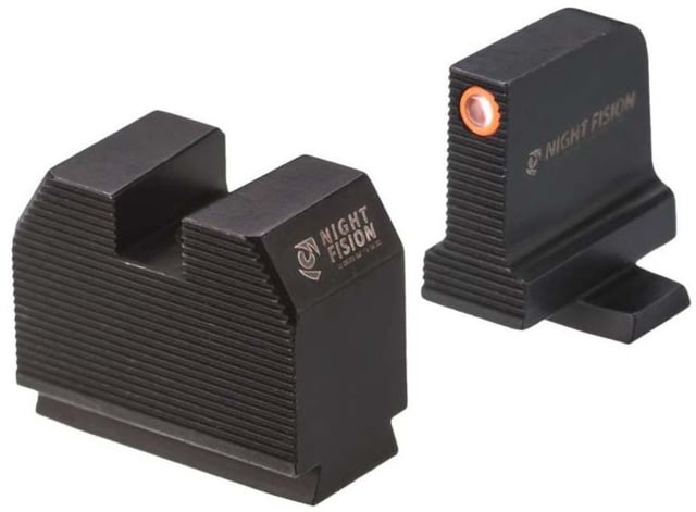 Night Fision Optics Ready Stealth SIG Sauer Night Sight Set SIG P320 w/ DPP/509t/Acro Orange Front Ring Blank Rear Sight - Night Fision