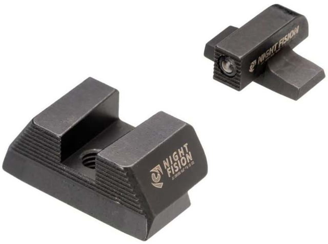 Night Fision Optics Ready Stealth SIG Sauer Night Sight Set SIG P320 w/ Holosun SCS #8 Black Front Blank Rear - Night Fision