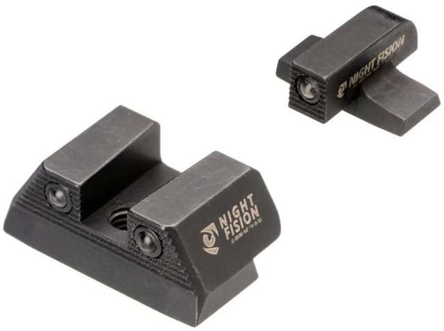 Night Fision Optics Ready Stealth SIG Sauer Night Sight Set SIG P320 w/ Holosun SCS #8 Black Front - Night Fision