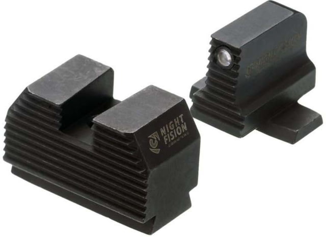 Night Fision Optics Ready Stealth SIG Sauer Night Sight Set SIG P320 w/ RMR/507c/508t/SRO Black Front Ring Blank Rear Sight - Night Fision